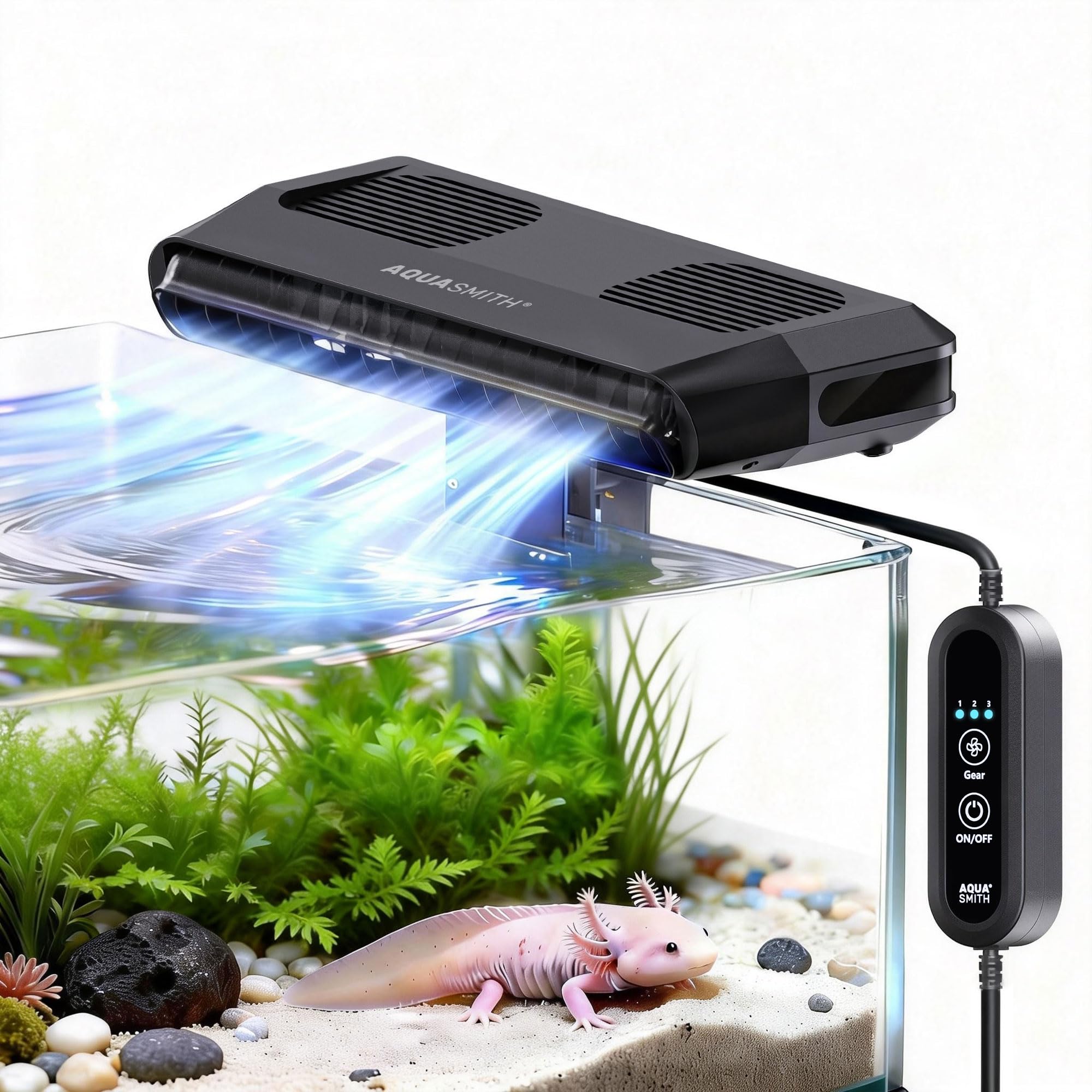 Marine Coral - Ventilatore per acquario, refrigeratore ultra silenzioso